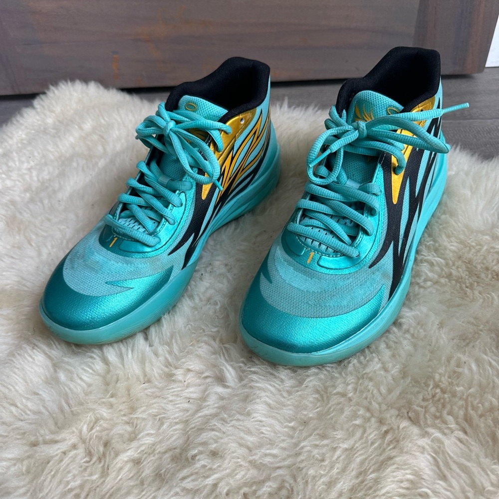 Puma Mb.02 Lamelo Ball Elektro Aqua 377590-01 Men’s 9 Basketball